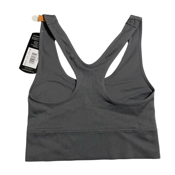 Maidenform Womens Size Small Gray Pure Comfort Feel Good Crop Tank Bra DM2304 - Picture 5 of 10